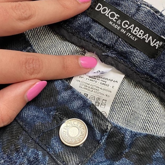 ⚜️$1,295 Retail Dolce & Gabbana Leopard Print Distressed Jeans⚜️ - Picture 9 of 16